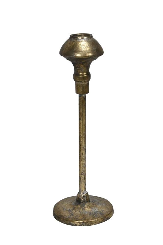 Подсвечник "Антик голд" большой D9,5xH26см