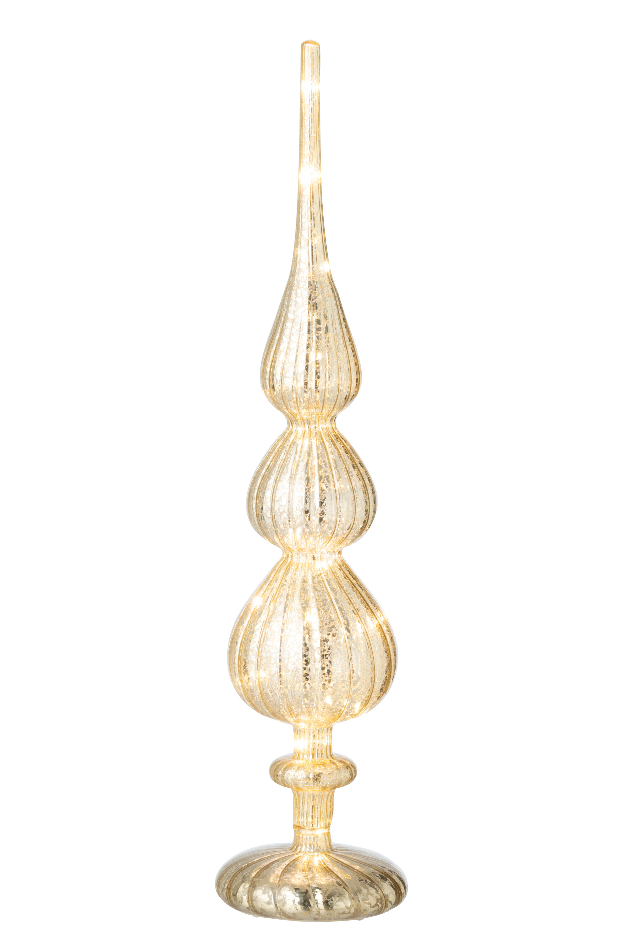 Декор светодиодный  "Пика" античное золото 11x11x48см