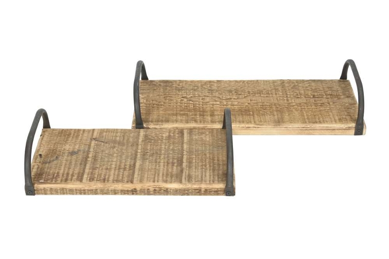 Набор из 2-х подносов "Холми" 40x20xH2,5см/ 50x20xH2,5см + 7см ручки