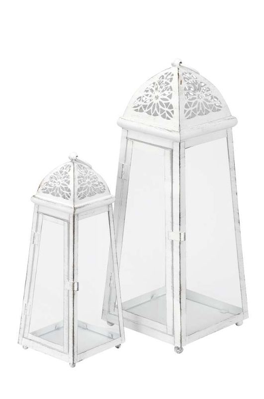 Набор из 2-х подсвечников "Марсель" 12x12x36см / 17x17x48см