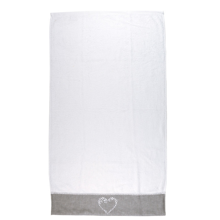 NT0103 Полотенце "Олмо" большое белое 90x140см