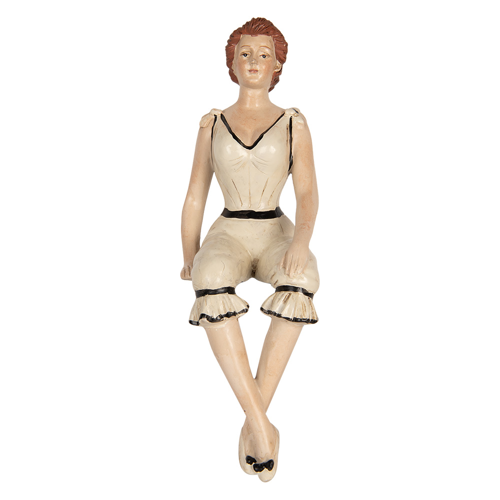 Декор для полки "Ретро дама" 12x10x29см