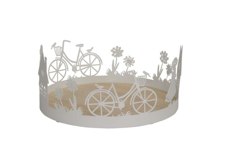 Поднос "Летний дворик" 24x11см