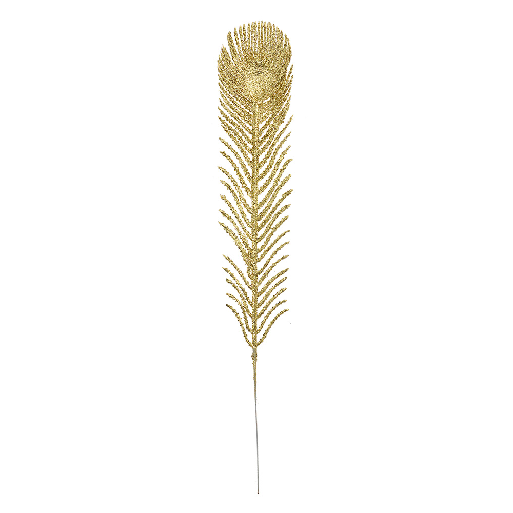 Декор "Перо павлина" 7x1x42см