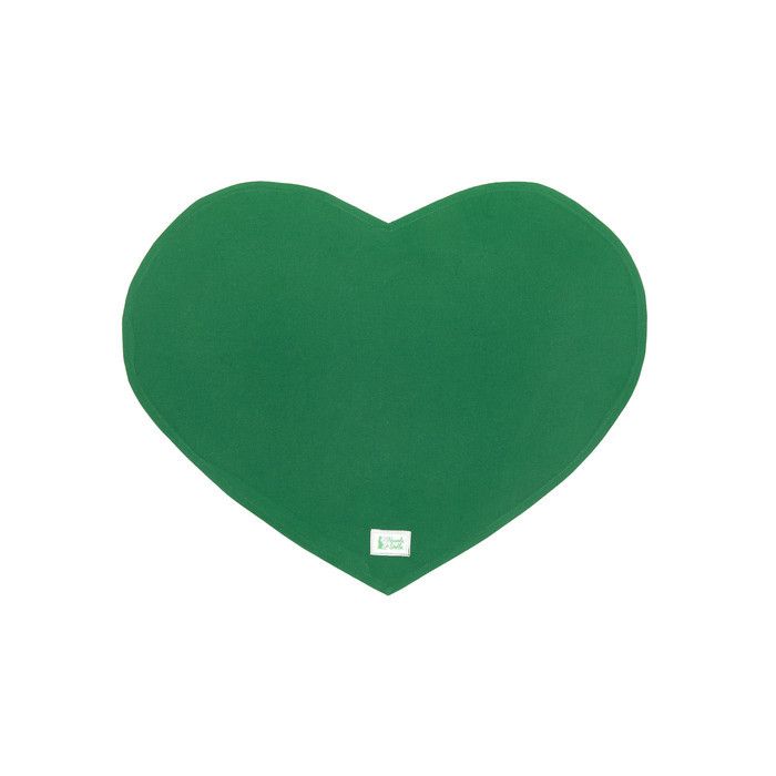 Декор для стола "Cердце"  зеленый 36х52см