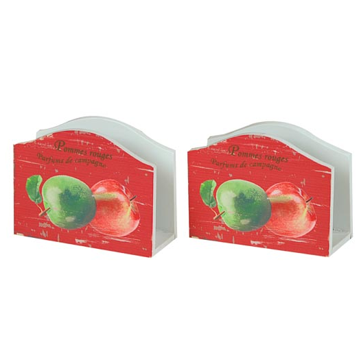 Салфетница "Яблоки" 9,5х5х12см