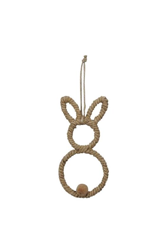 Декор подвесной "Кролик" 8,5x18см + 10см подвес