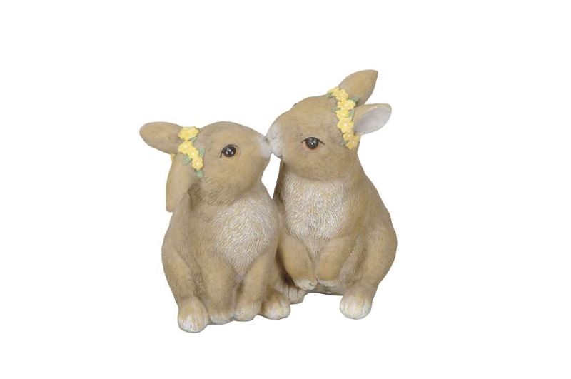 Декор "Кролики" 10,5x6,5x10см