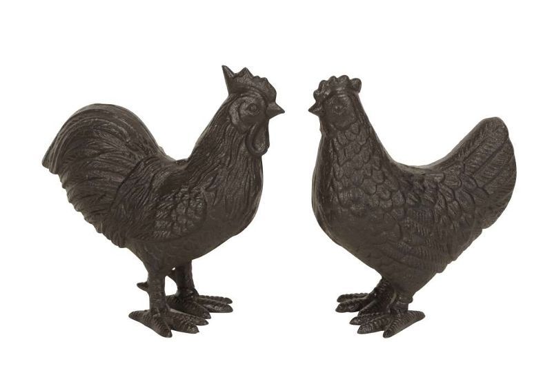 Декор "Курица / Петух" в ассортименте 15x9x18см / 18x9x19см