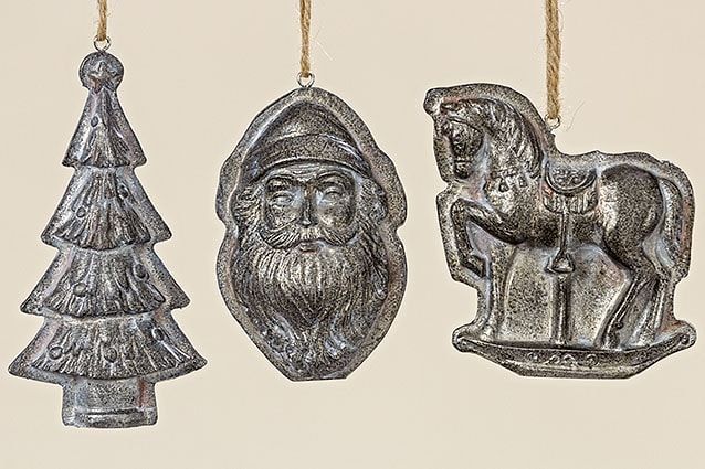 Подвесное украшение "Ель/Санта/Лошадка" в ассортименте 6х4х9см