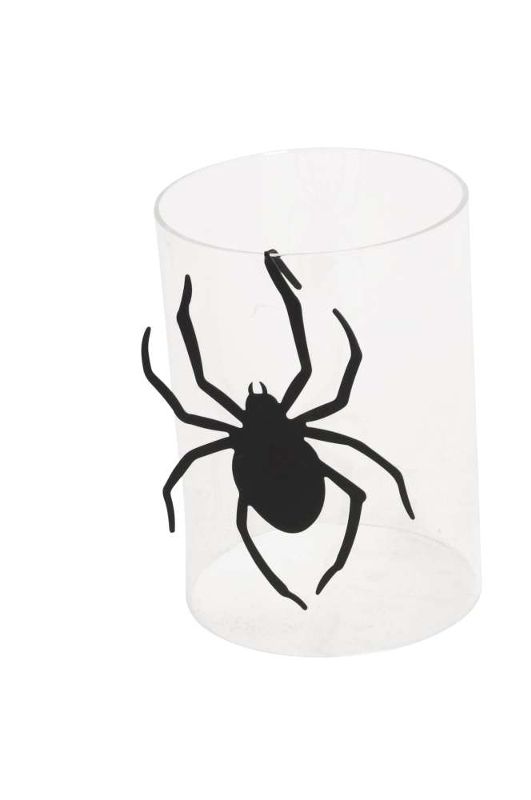 Декор подвесной "Паук" черный 12,5x17,5см