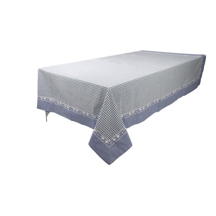 TN04309 Скатерть "Виши" голубая  140x300 см