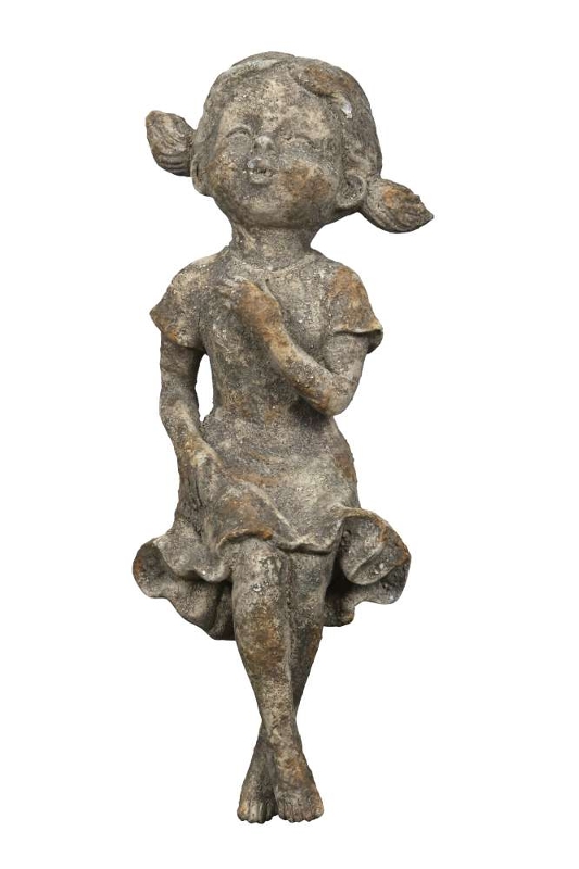 Декор "Девочка" сидящая 15,5x14xH40см
